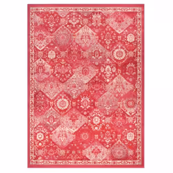 Un Amour De Tapis est une PME française, son entrepôt est en Essonne. tapis orient 160x230 rectangle rose et blanc tissé moti ...