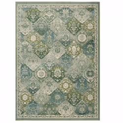 Un Amour De Tapis est une PME française, son entrepôt est en Essonne. tapis orient 120x170 rectangle vert et blanc tissé moti ...