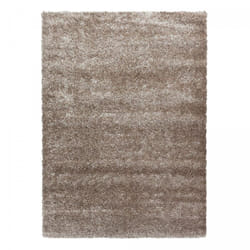 Unamourdetapis - Tapis longs poils shaggy 120x170 beige tissé rectangle motif uni uni a