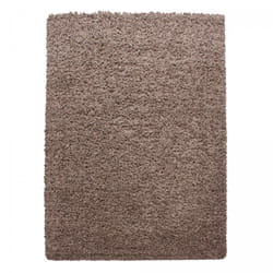 Jadorel - Tapis poils longs shaggy 300x400 mocca tissé rectangle motif uni uni l