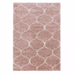 Un Amour De Tapis est une PME française, son entrepôt est en Essonne. tapis shaggy 120x170 rectangle tissé rose crème et me m ...