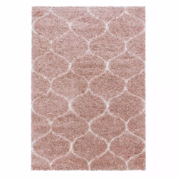 Un Amour De Tapis est une PME française, son entrepôt est en Essonne. tapis shaggy 240x340 rectangle tissé rose crème et me m ...