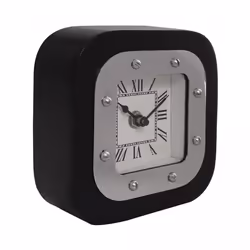 Horloge fait à la main en fer JUVA 5x14x14 gris et noir