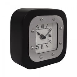 Horloge fait à la main en fer JUVA 5x14x14 gris et noir