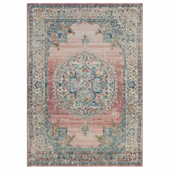Un Amour De Tapis est une PME française, son entrepôt est en Essonne. tapis extérieur 160x230 tissé kilim bleu et ros SALOUT  ...
