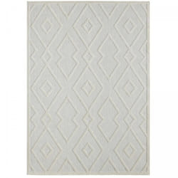 Unamourdetapis - Tapis kilim tissé 160x230 crème rectangle motif géométrique teno a