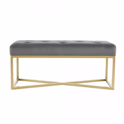 Banc MINA - gris - 90x40x40cm