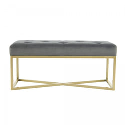 Banc MINA - gris - 90x40x40cm