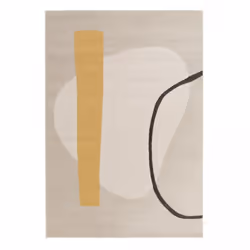 Un Amour De Tapis est une PME française, son entrepôt est en Essonne. tapis salon 160x230 tissé beige et jaune rectangle moti ...