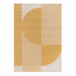 Un Amour De Tapis est une PME française, son entrepôt est en Essonne. tapis salon 200x290 tissé beige et jaune rectangle moti ...