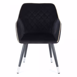 Fauteuil semi artisanal DERE 61x58,8x86 gris et noir