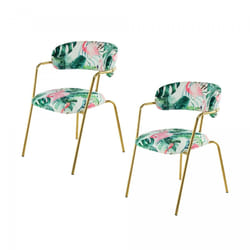 Fauteuil semi artisanal LOT DE 2 TAHO 61x58x79 multicolore