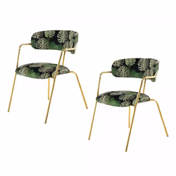 Fauteuil semi artisanal LOT DE 2 DEVI 61x58x79 multicolore