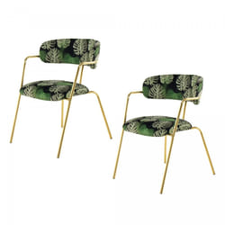 Fauteuil semi artisanal LOT DE 2 DEVI 61x58x79 multicolore