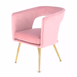 Fauteuil semi artisanal KEMA 63x60x77 rose