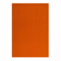 Tapis salle de bain Ø80cm tissé orange rond motif uni PAJU