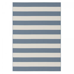 Tapis salon noka en polypropylène doux et soyeux Fait en Europe Bleu - 160x230