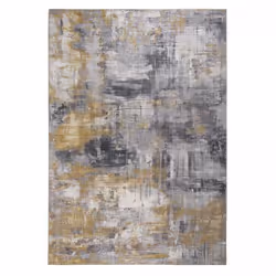 Un Amour De Tapis est une PME française, son entrepôt est en Essonne. tapis chambre 120x170 tissé gris et jaune rectangle mot ...