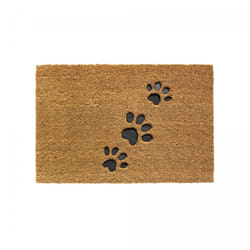 Unamourdetapis - Paillasson dog foot 40x60 marron tissé en coco
