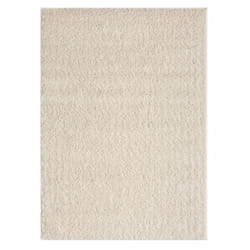 Jadorel - Tapis shaggy 80x150 crème tissé rectangle motif uni unila