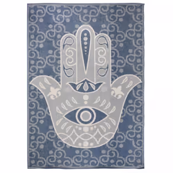 Un Amour De Tapis est une PME française, son entrepôt est en Essonne. tapis extérieur, kilim reversible 60x110 EX1 BLU bleu e ...