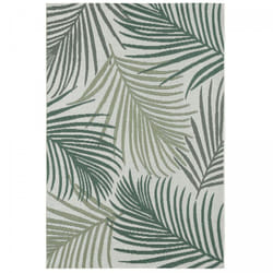 Tapis extérieur 120x170 tissé kilim vert et vert clair CEBI