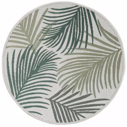 Un Amour De Tapis est une PME française, son entrepôt est en Essonne. tapis extérieur Ø160cm rond tissé kilim vert et vert cl ...
