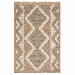 Un Amour De Tapis est une PME française, son entrepôt est en Essonne. tapis extérieur 200x290 tissé kilim marron et bleu ZEPH ...