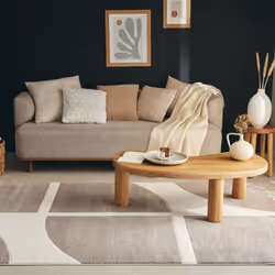 Un Amour De Tapis est une PME française, son entrepôt est en Essonne. tapis chambre 120x160 tissé crème et beige rectangle mo ...