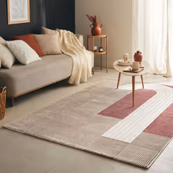 Un Amour De Tapis est une PME française, son entrepôt est en Essonne. tapis entrée 80x150 tissé mauve et rose rectangle motif ...