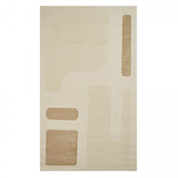 Dezenco - Tapis salon et chambre 120x160 crème rectangle tissé motif géométrique lunkin 4