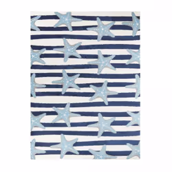 Un Amour De Tapis est une PME française, son entrepôt est en Essonne. tapis enfant 80x213 tissé crème et bleu motif géométriq ...