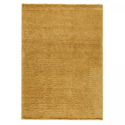 Unamourdetapis - Tapis shaggy 80x150 jaune tissé rectangle motif uni croma 5