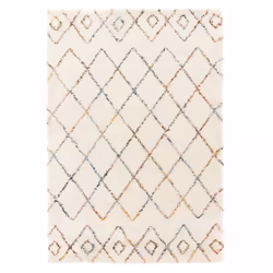Un Amour De Tapis est une PME française, son entrepôt est en Essonne. tapis shaggy 200x290 rectangle tissé crème motif abstra ...