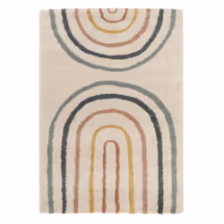 Un Amour De Tapis est une PME française, son entrepôt est en Essonne. tapis shaggy 80x150 rectangle tissé bleu et beige motif ...