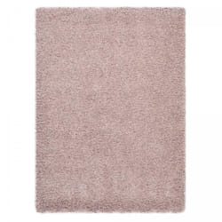 Unamourdetapis - Tapis shaggy 160x230 rose tissé rectangle motif uni fleuran