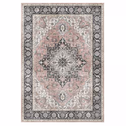 Un Amour De Tapis est une PME française, son entrepôt est en Essonne. tapis grand salon 200x290 tissé rose et gris rectangle  ...