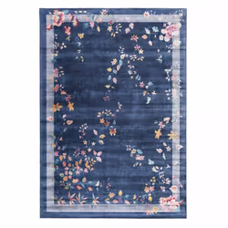Un Amour De Tapis est une PME française, son entrepôt est en Essonne. tapis salon 120x170 tissé bleu et rose rectangle motif ...