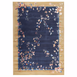 Un Amour De Tapis est une PME française, son entrepôt est en Essonne. tapis salon 120x170 tissé beige et bleu rectangle motif ...