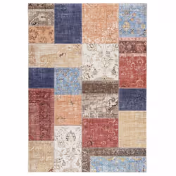 Un Amour De Tapis est une PME française, son entrepôt est en Essonne. tapis grand salon 200x290 tissé beige et bleu rectangle ...