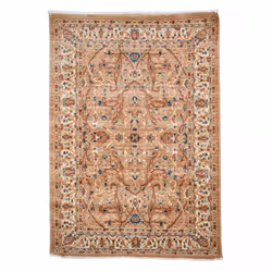 Tapis orient 120x180 rectangle crème tissé motifs orientaux GIHI