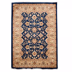 Un Amour De Tapis est une PME française, son entrepôt est en Essonne. tapis orient 120x180 rectangle bleu et beige tissé moti ...