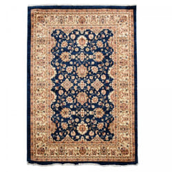 Unamourdetapis - Tapis orient 120x180 bleu et beige rectangle motifs orientaux chobay ac