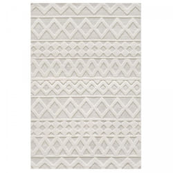 Tapis salon et chambre 160x230 crème rectangle tissé motif simple cerlos