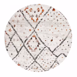 Un Amour De Tapis est une PME française, son entrepôt est en Essonne. tapis berbère rond Ø120cm tissé motifs tribaux MORYLA c ...