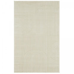 Dezenco - Tapis salon et chambre 200x290 crème rectangle tissé motif géométrique cerabi