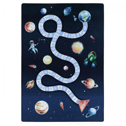 Tapis enfant 100x150 Lavable 30° ROVI bleu