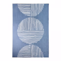 Un Amour De Tapis est une PME française, son entrepôt est en Essonne. tapis extérieur, kilim reversible 120x170 EX1 tUM bleu ...