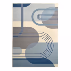 Un Amour De Tapis est une PME française, son entrepôt est en Essonne. tapis chambre 80x150 tissé bleu et crème rectangle moti ...