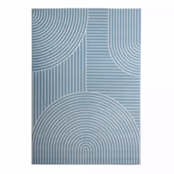 Un Amour De Tapis est une PME française, son entrepôt est en Essonne. tapis salon 120x170 tissé bleu rectangle motif géométri ...